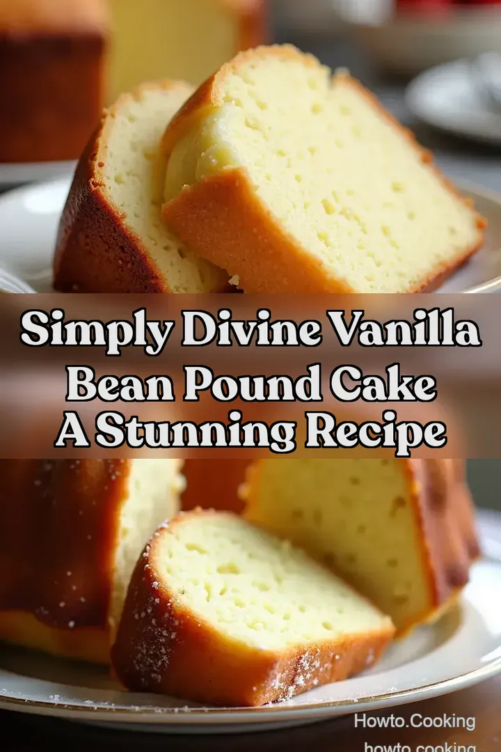 Simply Divine Vanilla Bean Pound Cake A Stunning Recipe