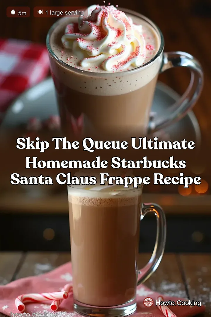 Skip the Queue Ultimate Homemade Starbucks Santa Claus Frappe Recipe