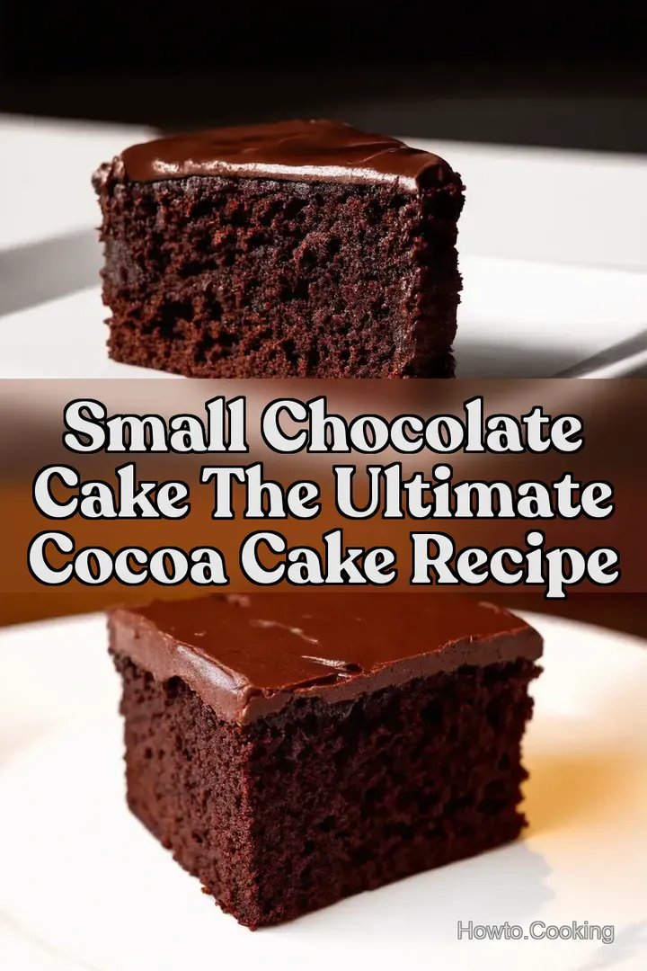Small Chocolate Cake The Ultimate Cocoa Cake Recipe