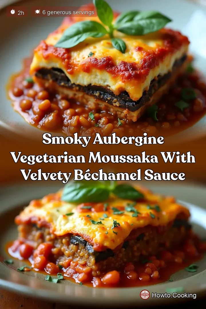 Smoky Aubergine Vegetarian Moussaka with Velvety B&eacute;chamel Sauce