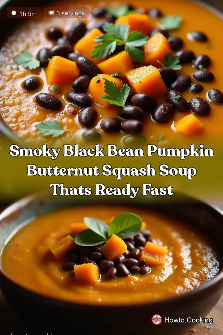 Smoky Black Bean Pumpkin Butternut Squash Soup Thats Ready Fast