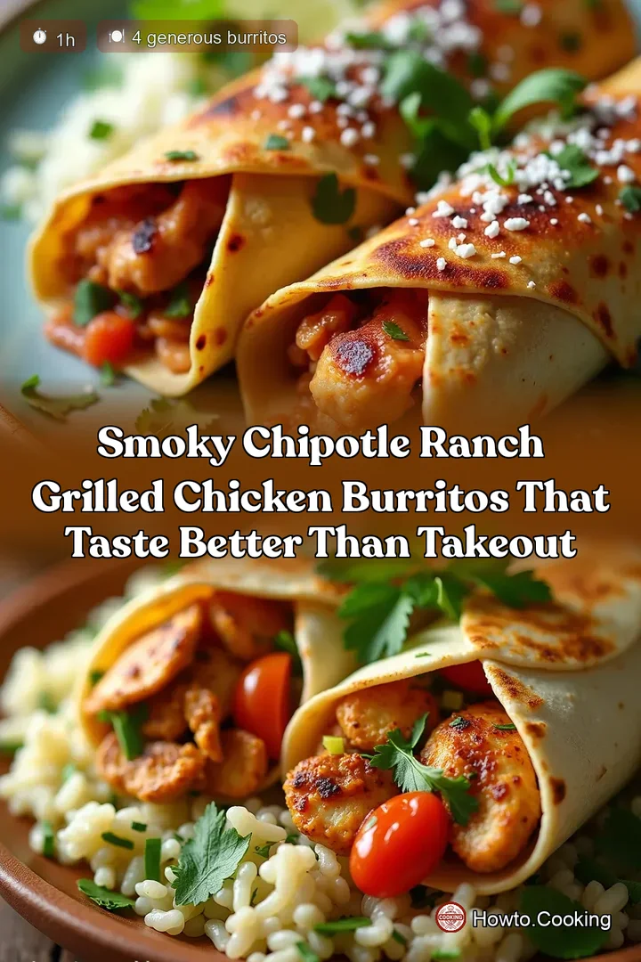Smoky Chipotle Ranch Grilled Chicken Burritos That Taste Better Than Takeout