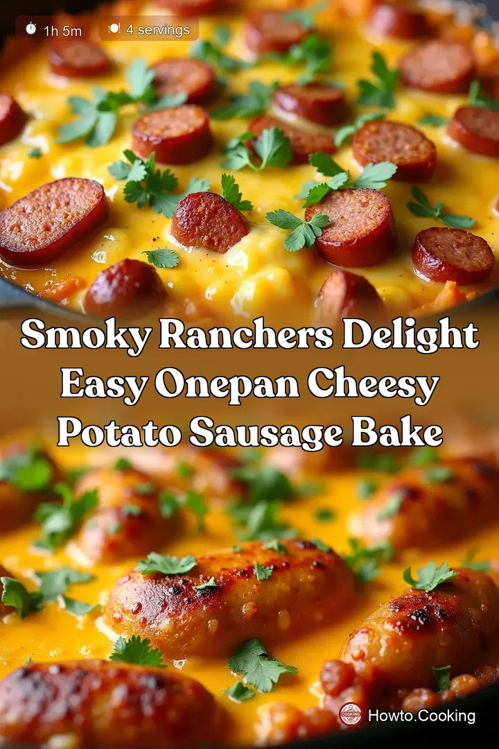 Smoky Ranchers Delight Easy OnePan Cheesy Potato Sausage Bake
