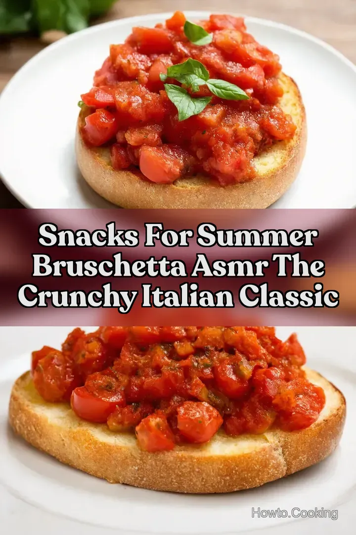 Snacks For Summer Bruschetta ASMR The Crunchy Italian Classic