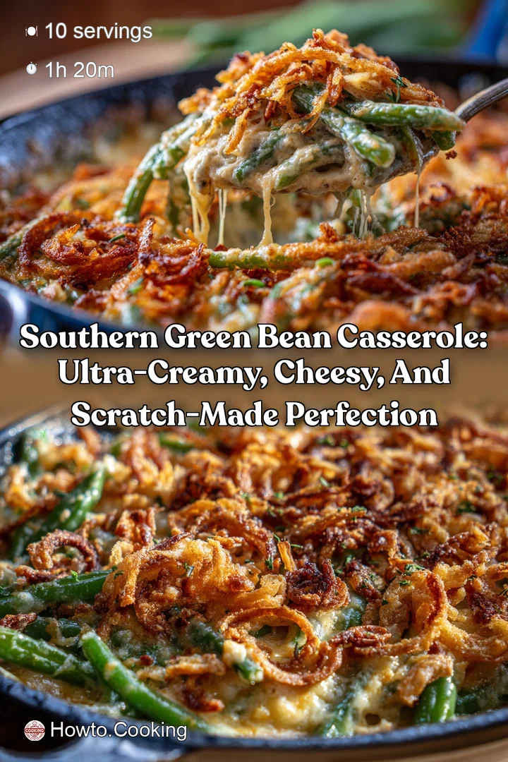 Southern Green Bean Casserole: Ultra-Creamy Cheesy and Scratch-Made Perfection