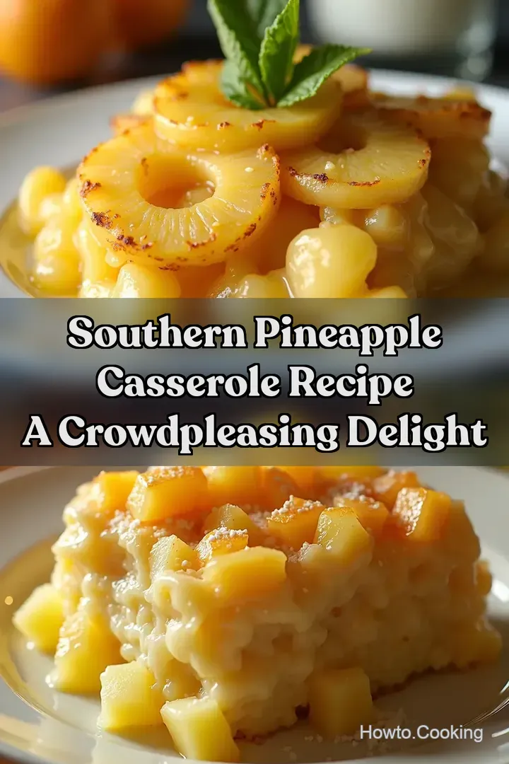 Southern Pineapple Casserole Recipe A CrowdPleasing Delight