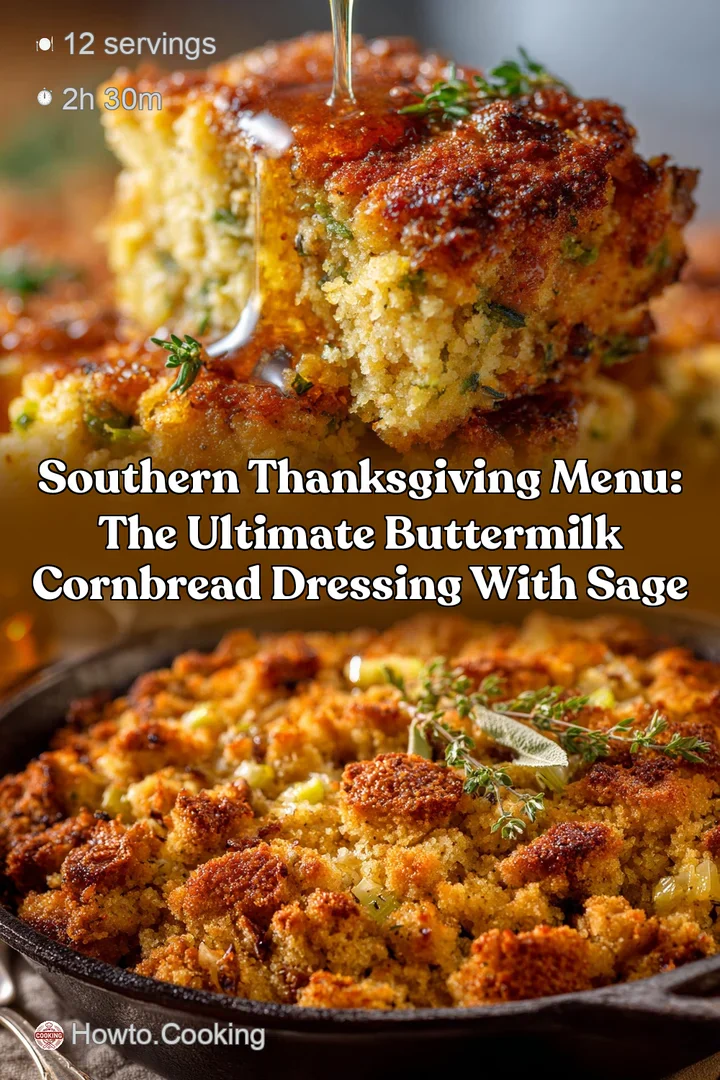 Southern Thanksgiving Menu: The Ultimate Buttermilk Cornbread Dressing with Sage
