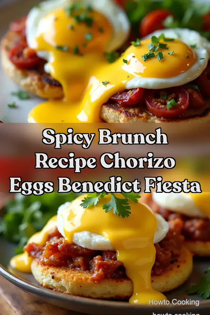 Spicy Brunch Recipe Chorizo Eggs Benedict Fiesta