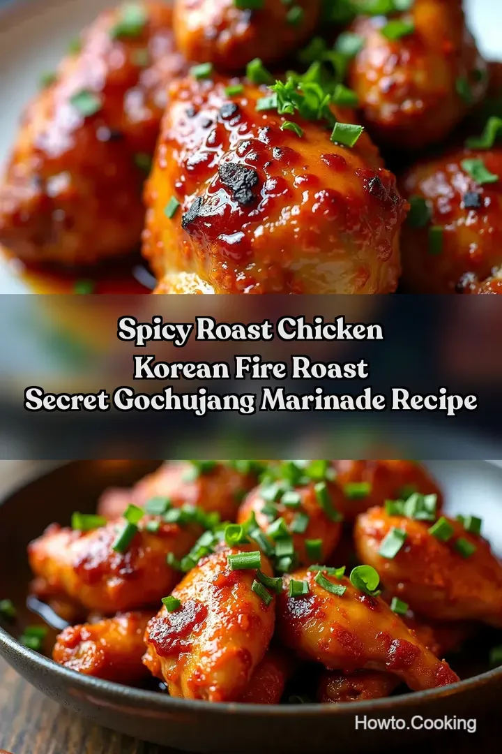 Spicy Roast Chicken Korean Fire Roast Secret Gochujang Marinade Recipe