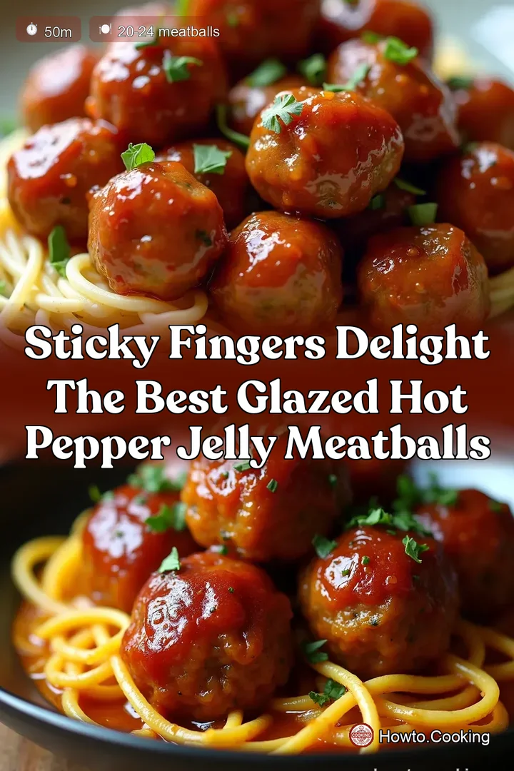 Sticky Fingers Delight The Best Glazed Hot Pepper Jelly Meatballs
