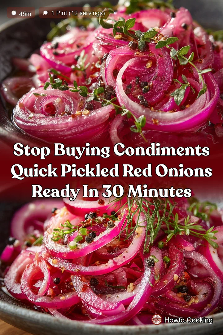 Stop Buying Condiments Quick Pickled Red Onions Ready in 30 Minutes