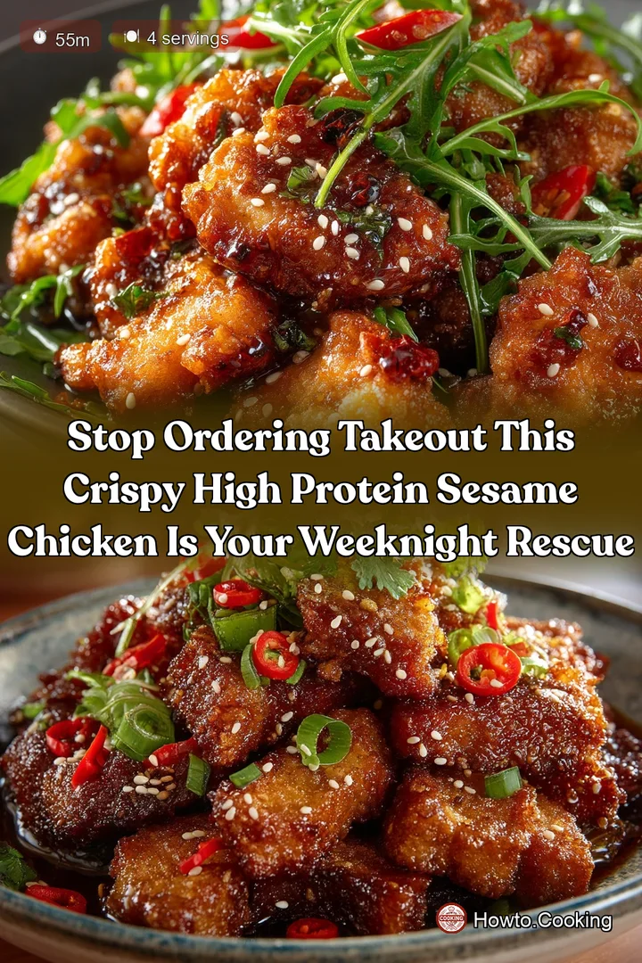 Stop Ordering Takeout This Crispy High Protein Sesame Chicken Is Your Weeknight Rescue