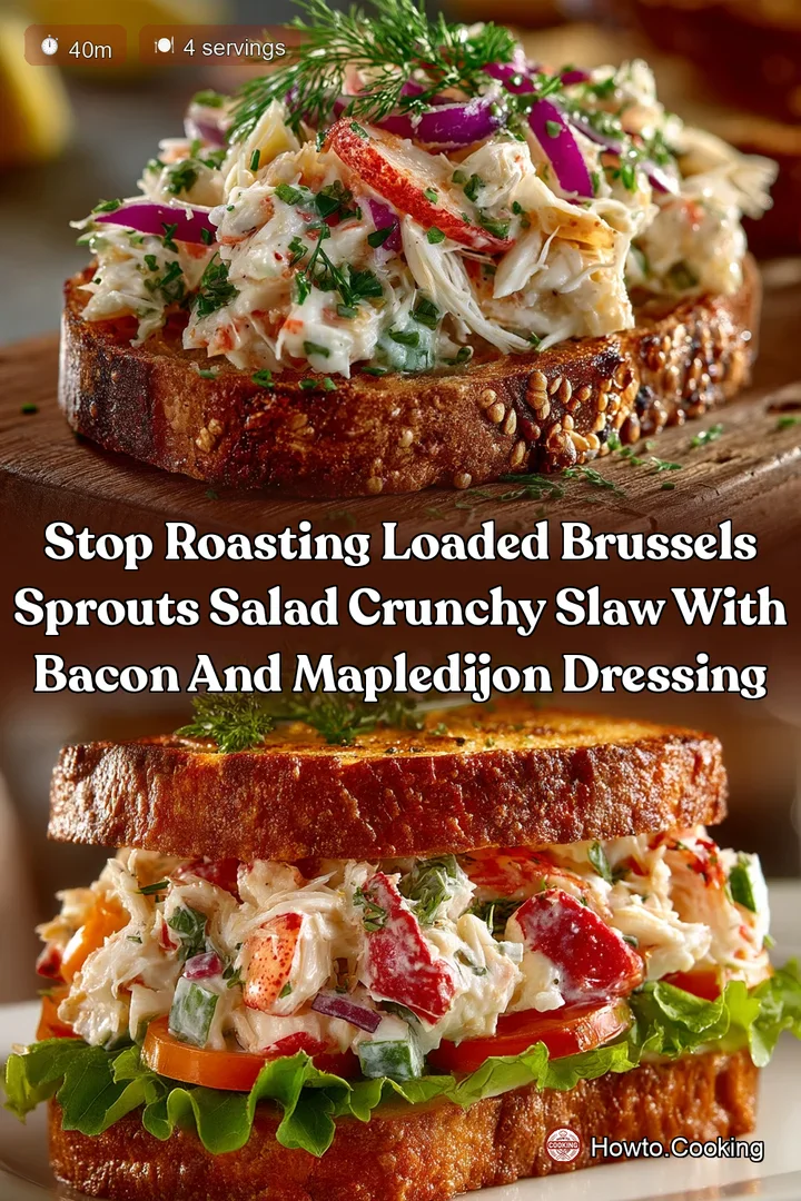 Stop Roasting Loaded Brussels Sprouts Salad Crunchy Slaw with Bacon and MapleDijon Dressing
