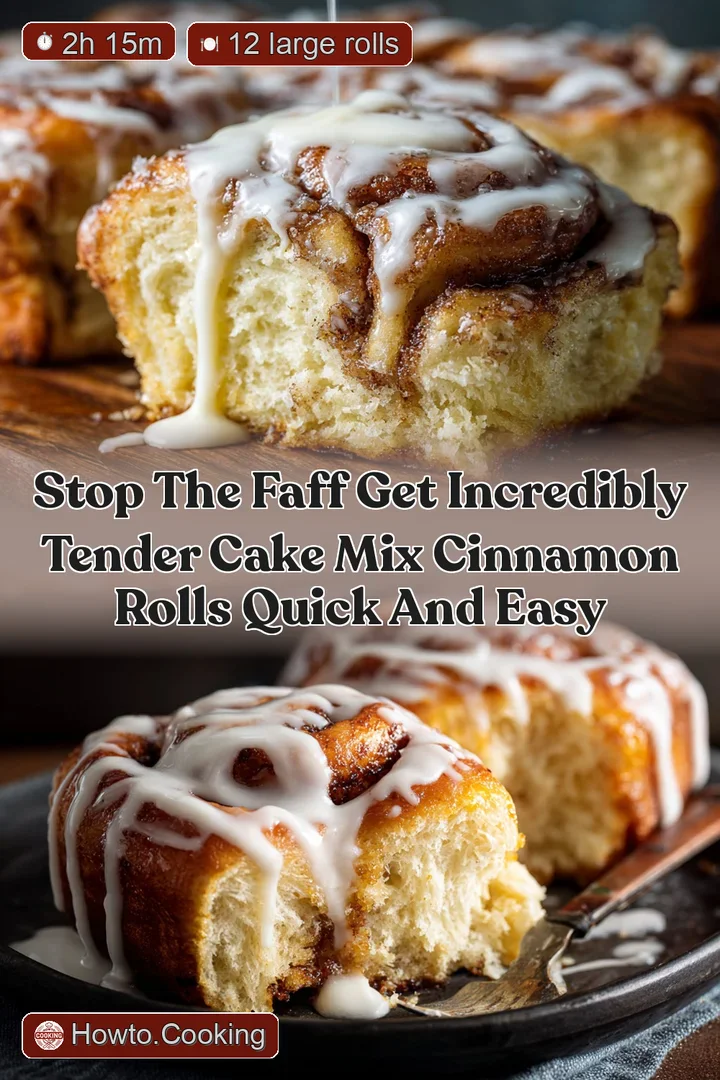 Stop the faff Get incredibly tender Cake Mix Cinnamon Rolls quick and easy