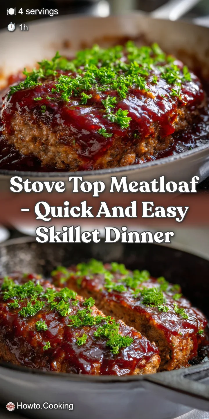 Stove Top Meatloaf - Quick and Easy Skillet Dinner