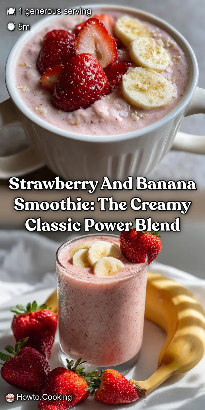 Strawberry and Banana Smoothie: The Creamy Classic Power Blend