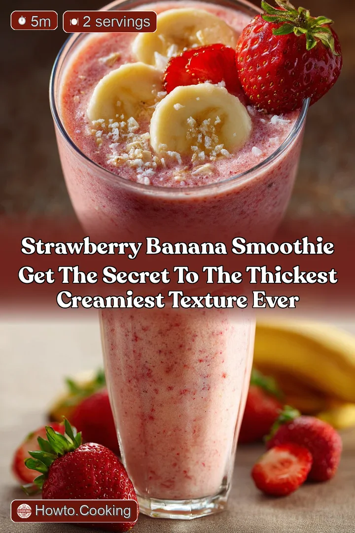 Strawberry Banana Smoothie Get the Secret to the Thickest Creamiest Texture Ever