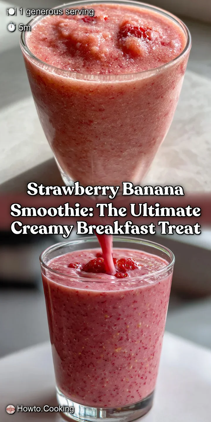 Strawberry Banana Smoothie: The Ultimate Creamy Breakfast Treat