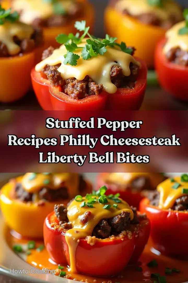 Stuffed Pepper Recipes Philly Cheesesteak Liberty Bell Bites