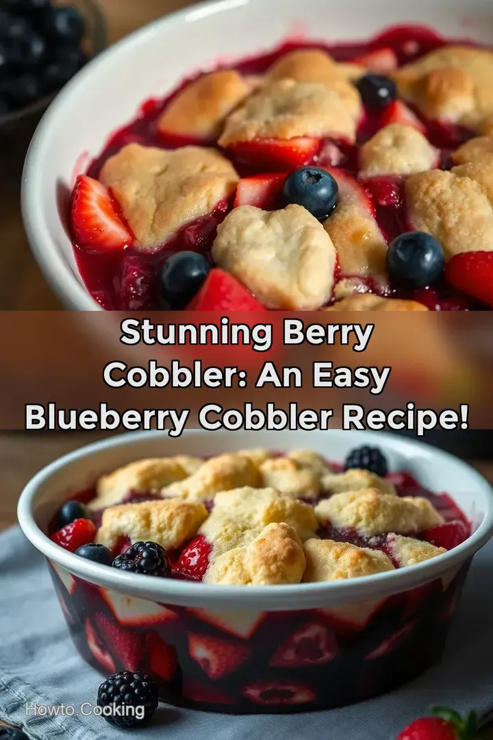 Stunning Berry Cobbler: An Easy Blueberry Cobbler Recipe!