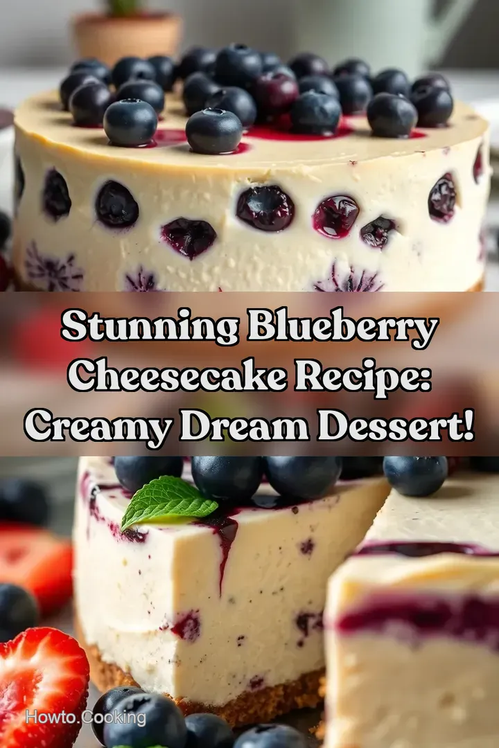Stunning Blueberry Cheesecake Recipe: Creamy Dream Dessert! : PIN FOR LATER Stunning Blueberry Cheesecake Recipe: Creamy Dream Dessert!