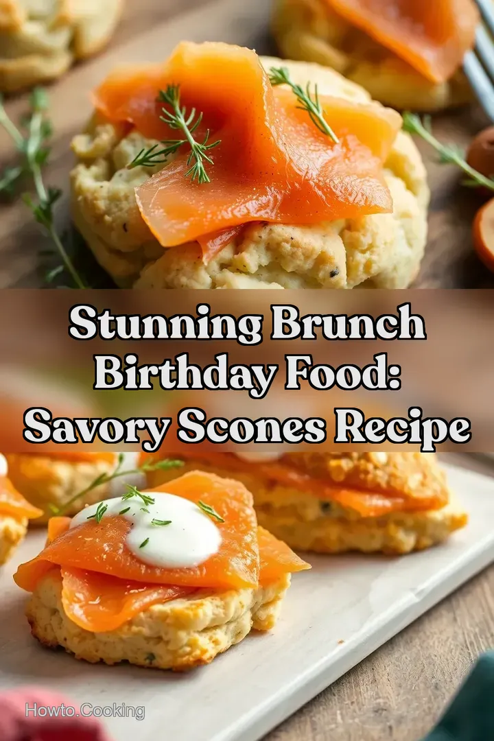 Stunning Brunch Birthday Food: Savory Scones Recipe : PIN FOR LATER Stunning Brunch Birthday Food: Savory Scones Recipe