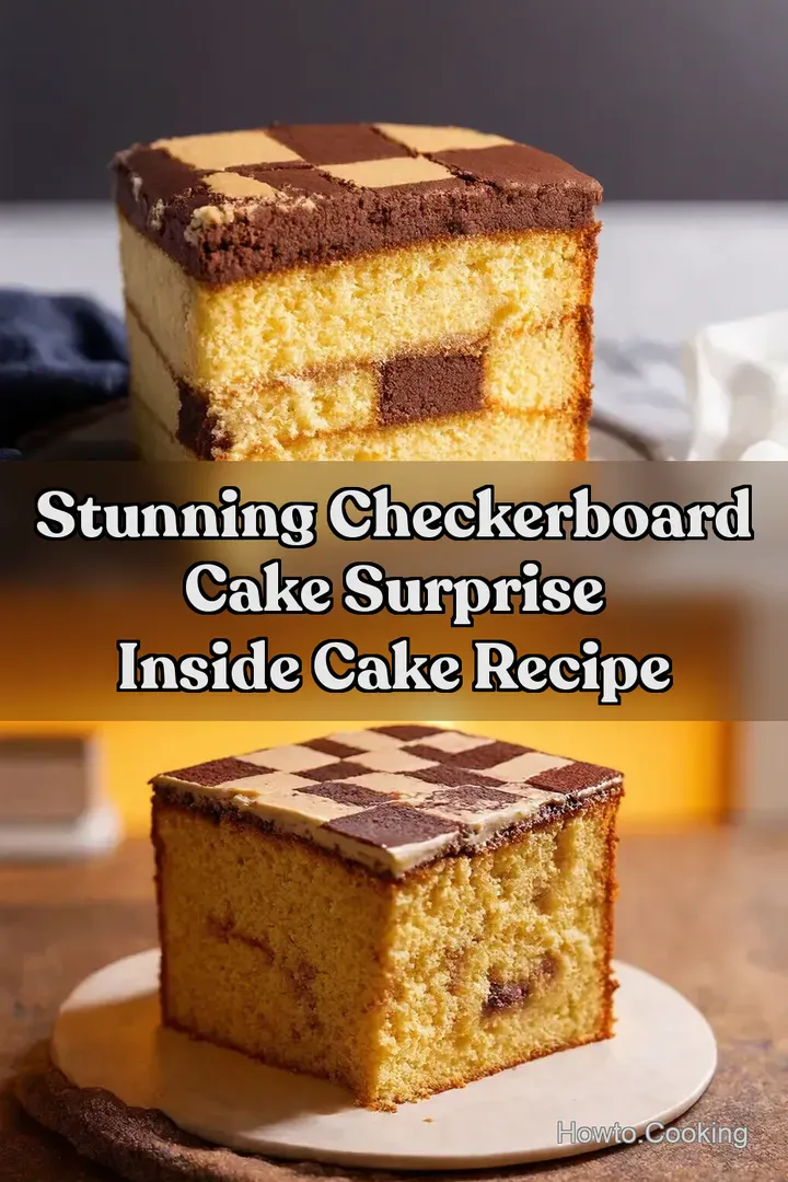 Stunning Checkerboard Cake Surprise Inside Cake Recipe : PIN FOR LATER Stunning Checkerboard Cake Surprise Inside Cake Recipe