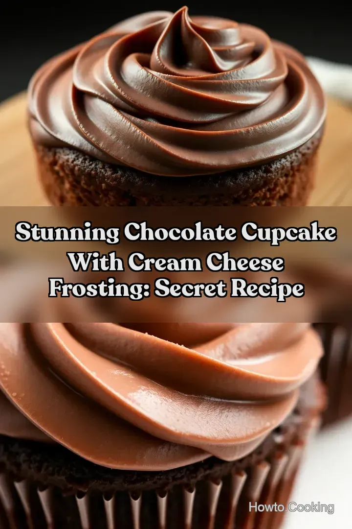 Stunning Chocolate Cupcake With Cream Cheese Frosting: Secret Recipe