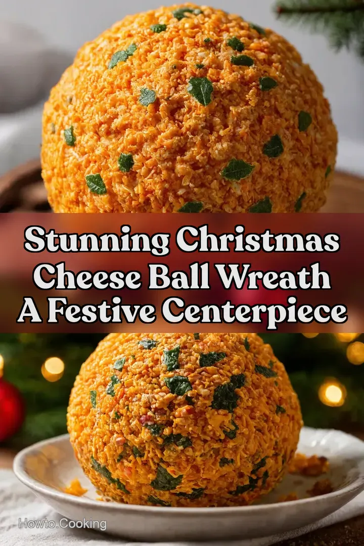 Stunning Christmas Cheese Ball Wreath A Festive Centerpiece
