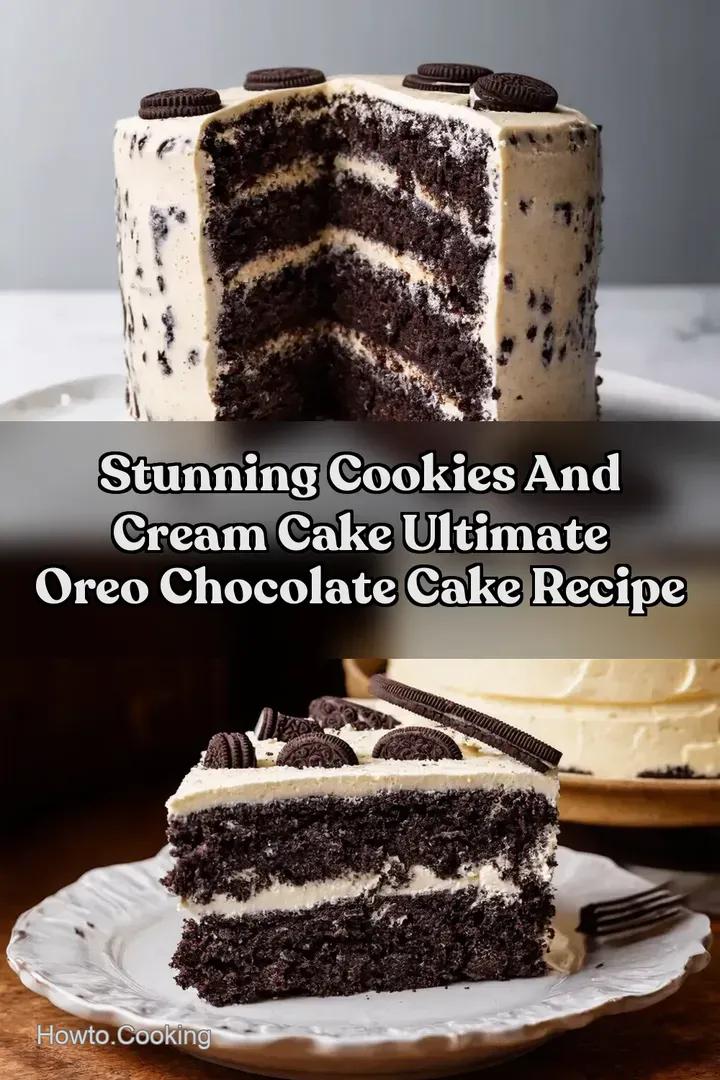 Stunning Cookies And Cream Cake Ultimate Oreo Chocolate Cake Recipe : PIN FOR LATER Stunning Cookies And Cream Cake Ultimate Oreo Chocolate Cake Recipe