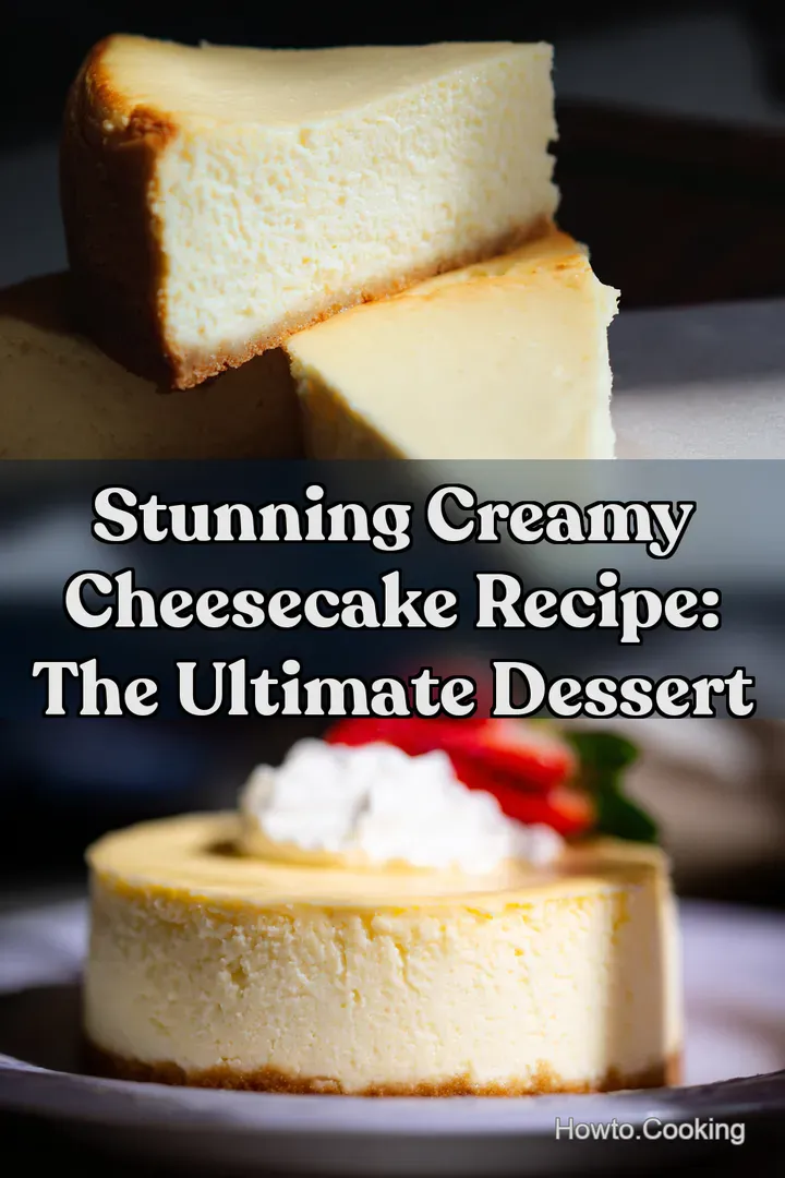 Stunning Creamy Cheesecake Recipe: The Ultimate Dessert : PIN FOR LATER Stunning Creamy Cheesecake Recipe: The Ultimate Dessert