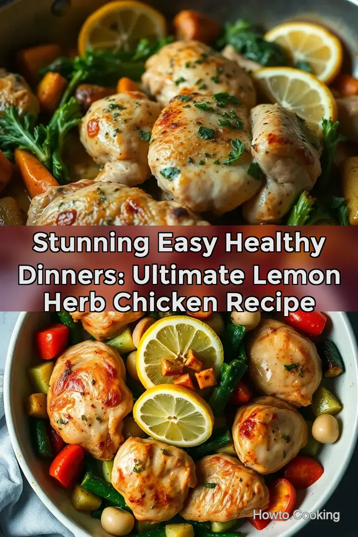 Stunning easy healthy dinners: Ultimate Lemon Herb Chicken Recipe