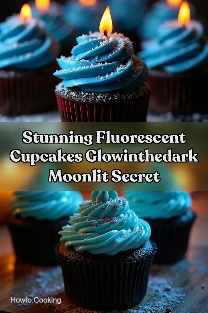 Stunning Fluorescent Cupcakes GlowintheDark Moonlit Secret