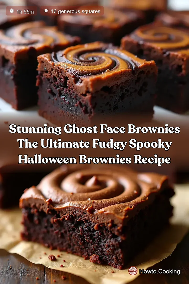 Stunning Ghost Face Brownies The Ultimate Fudgy Spooky Halloween Brownies Recipe