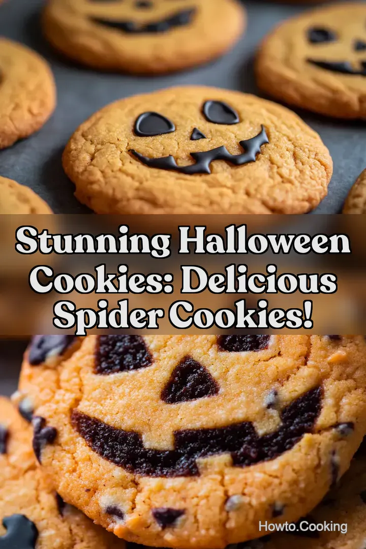 Stunning Halloween Cookies: Delicious Spider Cookies!