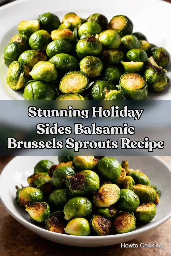 Stunning Holiday Sides Balsamic Brussels Sprouts Recipe