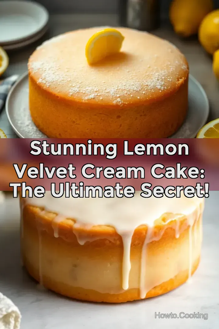 Stunning Lemon Velvet Cream Cake: The ULTIMATE Secret!