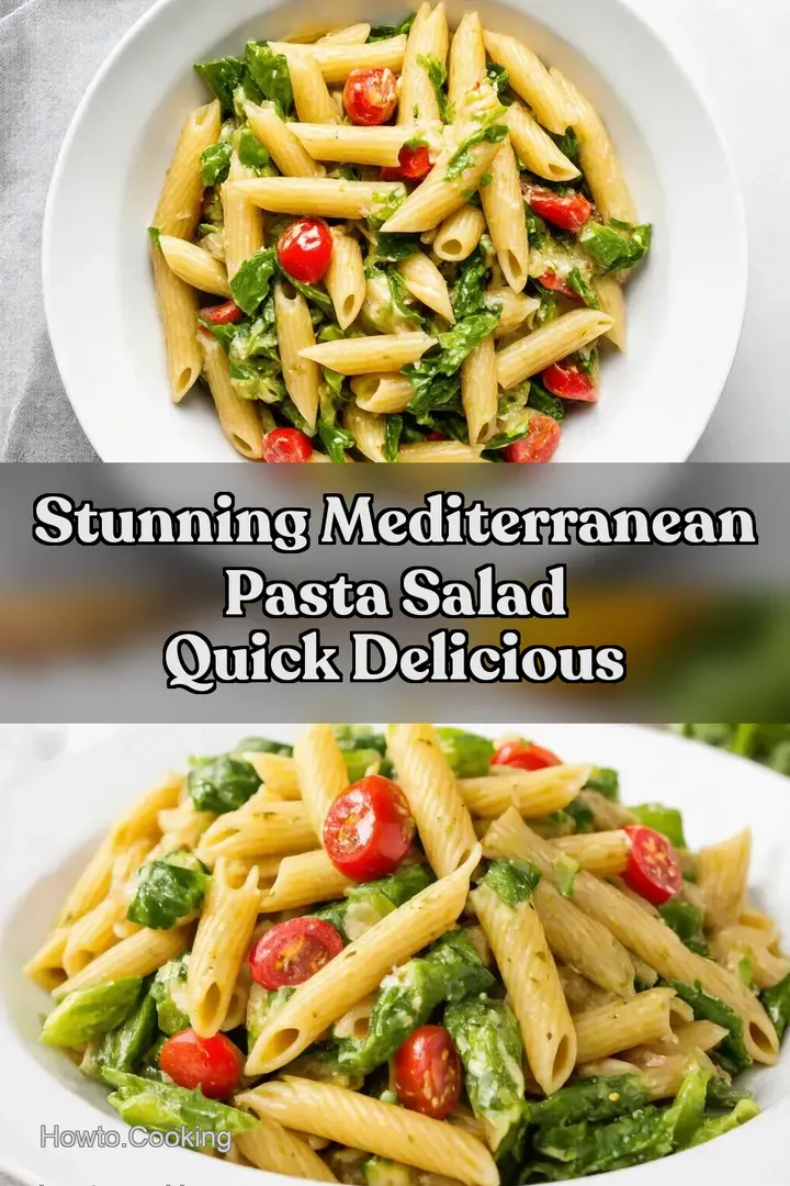 Stunning Mediterranean Pasta Salad Quick Delicious