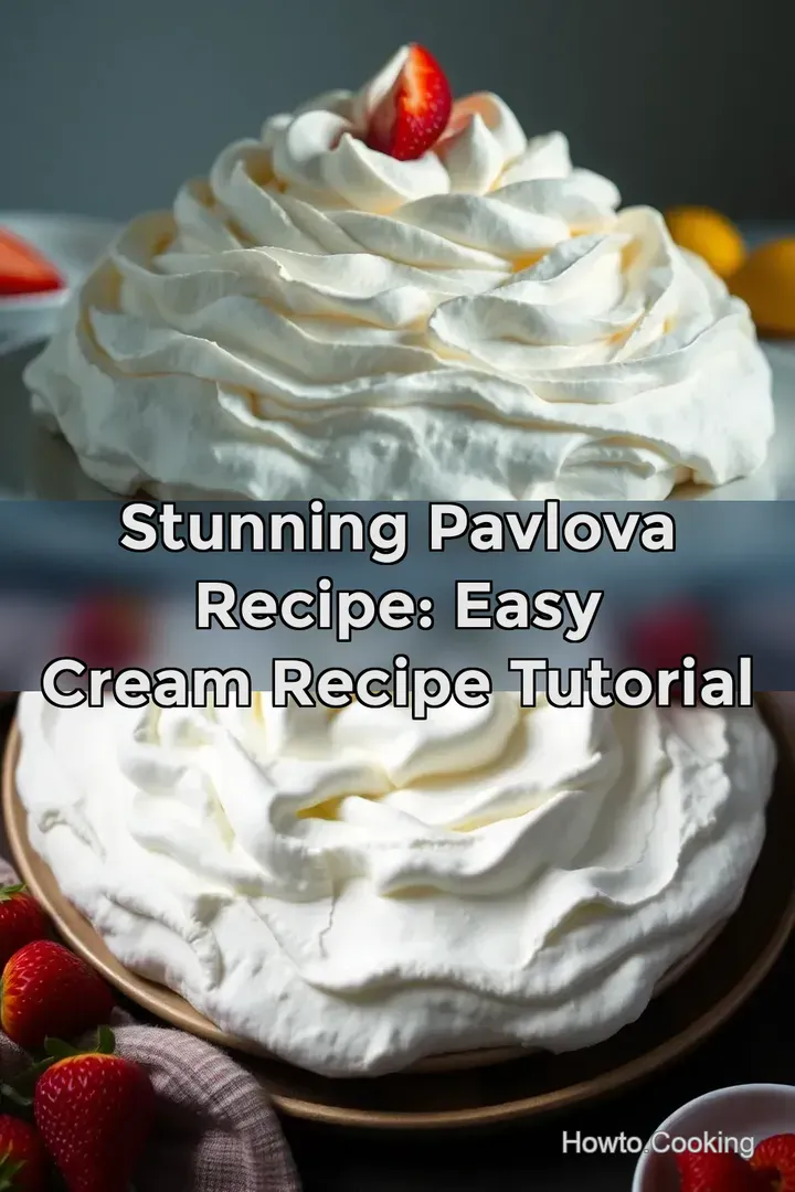 Stunning Pavlova Recipe: Easy Cream Recipe Tutorial