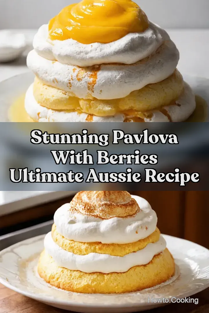 Stunning Pavlova With Berries Ultimate Aussie Recipe : PIN FOR LATER Stunning Pavlova With Berries Ultimate Aussie Recipe