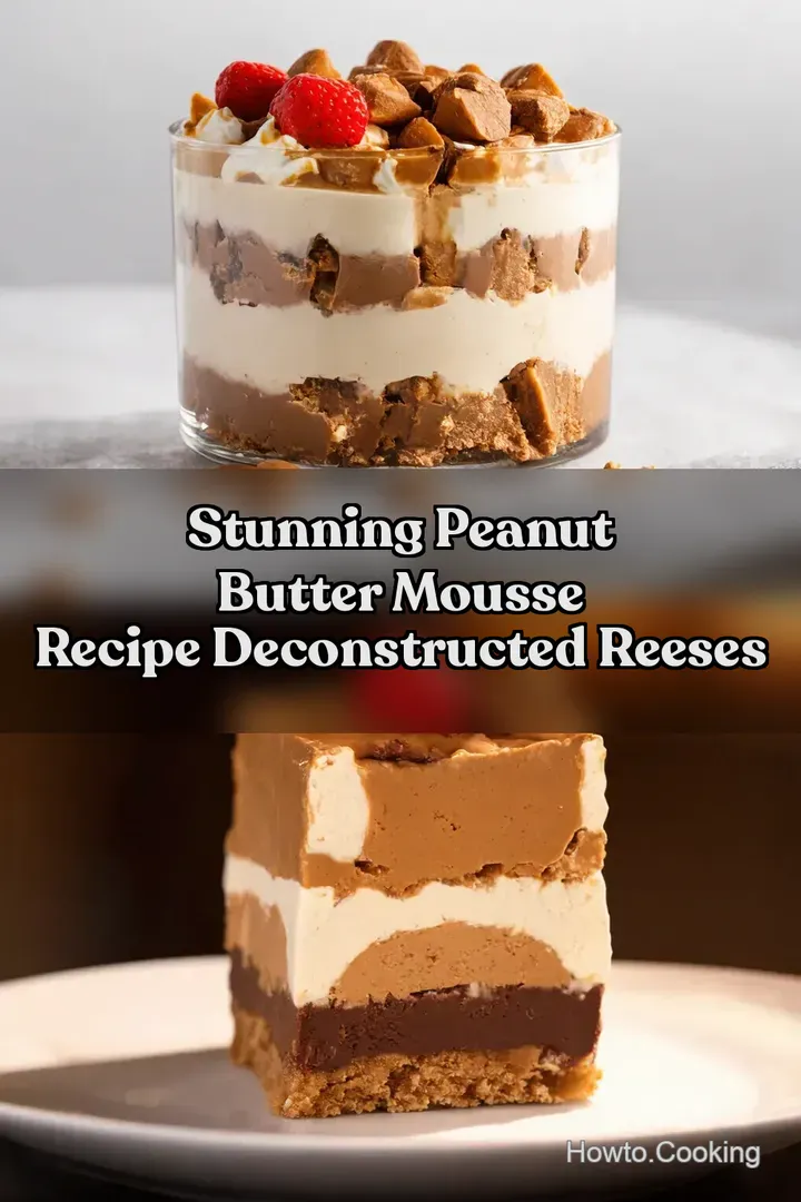 Stunning Peanut Butter Mousse Recipe Deconstructed Reeses : PIN FOR LATER Stunning Peanut Butter Mousse Recipe Deconstructed Reeses