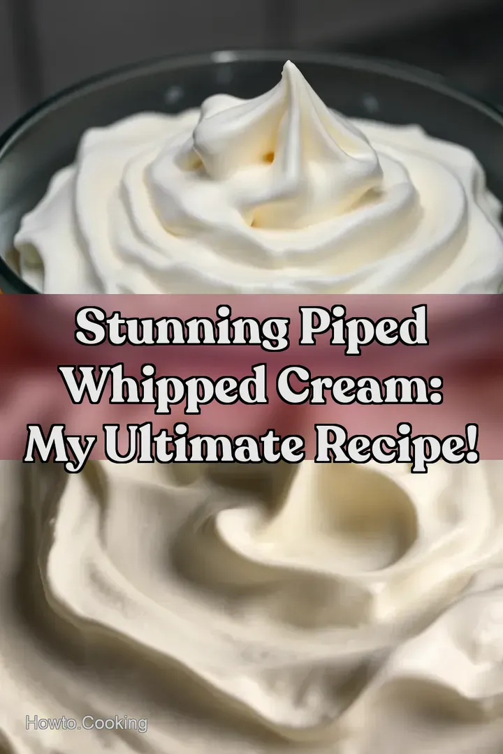 Stunning Piped Whipped Cream: My Ultimate Recipe!