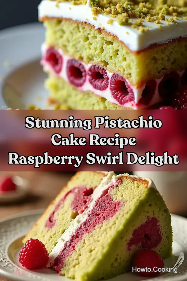 Stunning Pistachio Cake Recipe Raspberry Swirl Delight