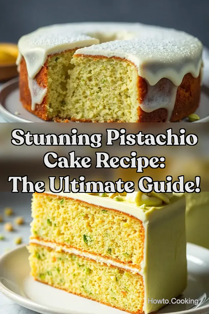 Stunning Pistachio Cake Recipe: The Ultimate Guide!