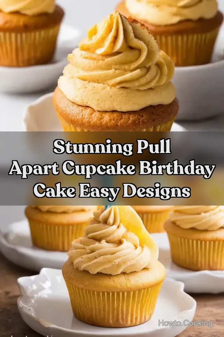 Stunning Pull Apart Cupcake Birthday Cake Easy Designs : PIN FOR LATER Stunning Pull Apart Cupcake Birthday Cake Easy Designs