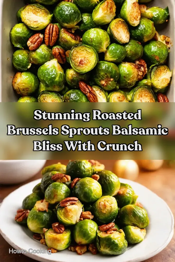 Stunning Roasted Brussels Sprouts Balsamic Bliss with Crunch