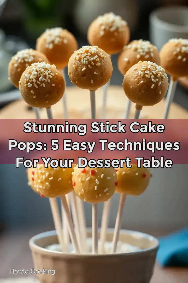 Stunning Stick Cake Pops: 5 Easy Techniques for Your Dessert Table