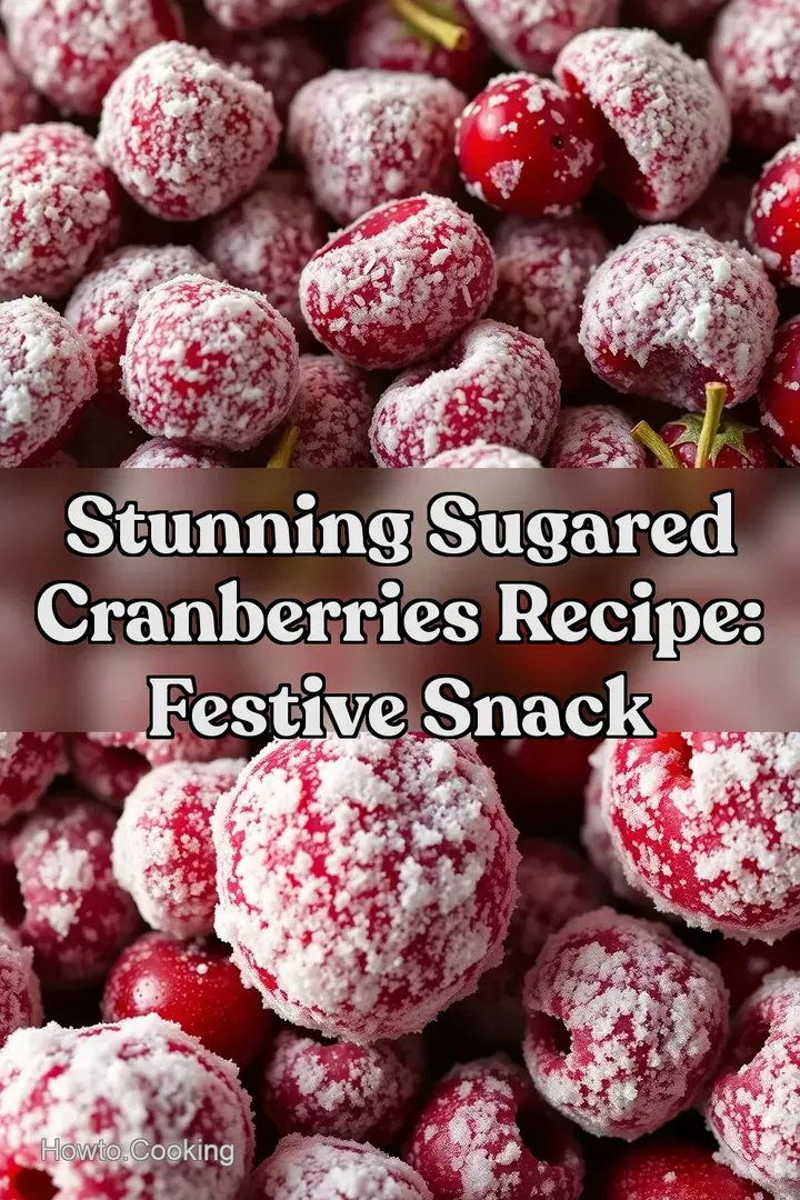 Stunning Sugared Cranberries Recipe: Festive Snack : PIN FOR LATER Stunning Sugared Cranberries Recipe: Festive Snack