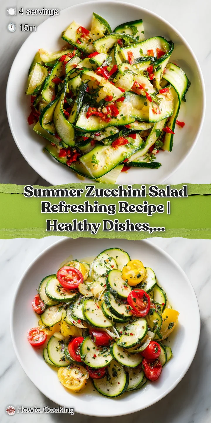 Juicy, bright red cherry tomatoes bursting amidst delicate, crisp zucchini ribbons.