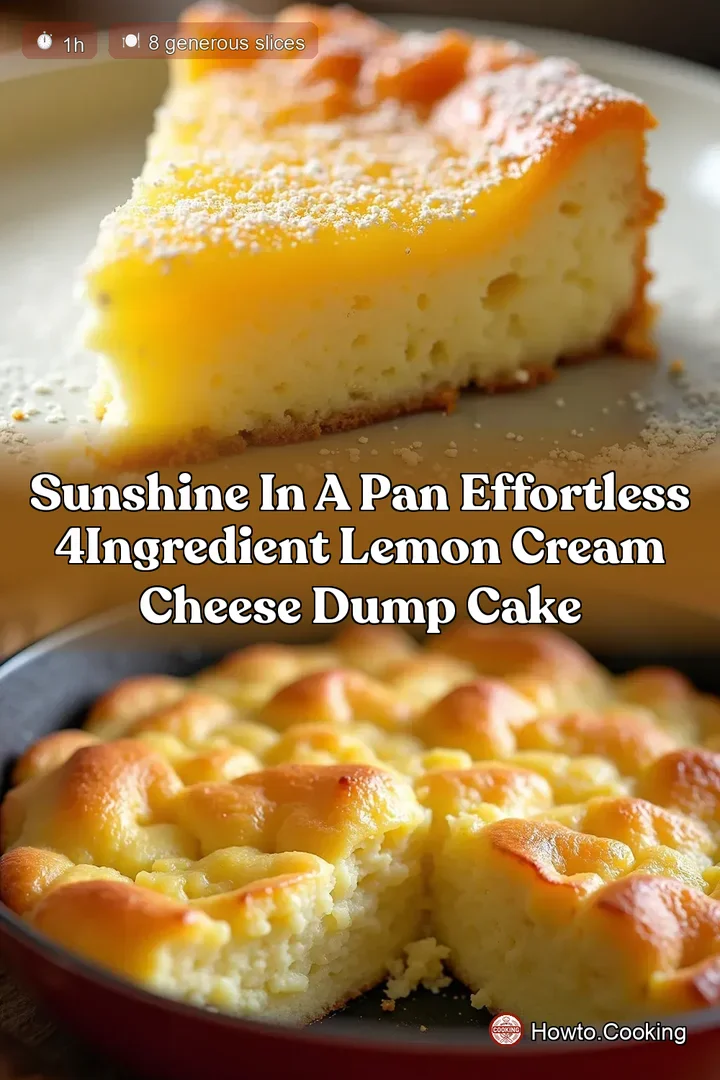 Sunshine in a Pan Effortless 4Ingredient Lemon Cream Cheese Dump Cake